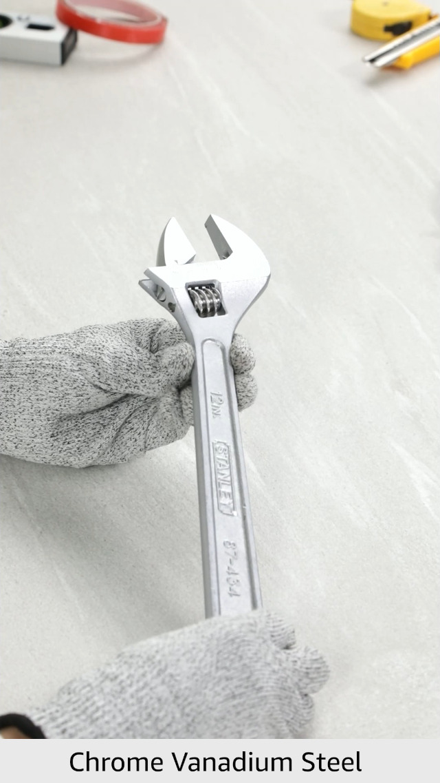 STANLEY STMT87434-8 12''/300mm Chrome Plated Adjustable Wrench